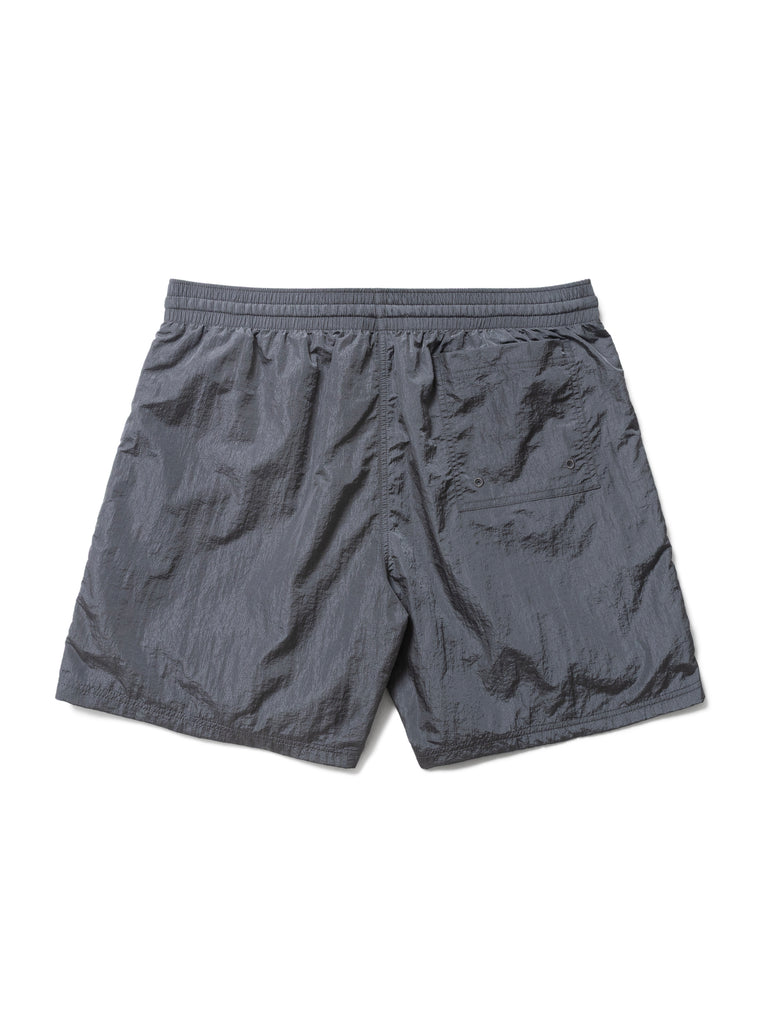 SCENE BY ICE FIRE METAL NYLON TRACK SHORTS-GREY