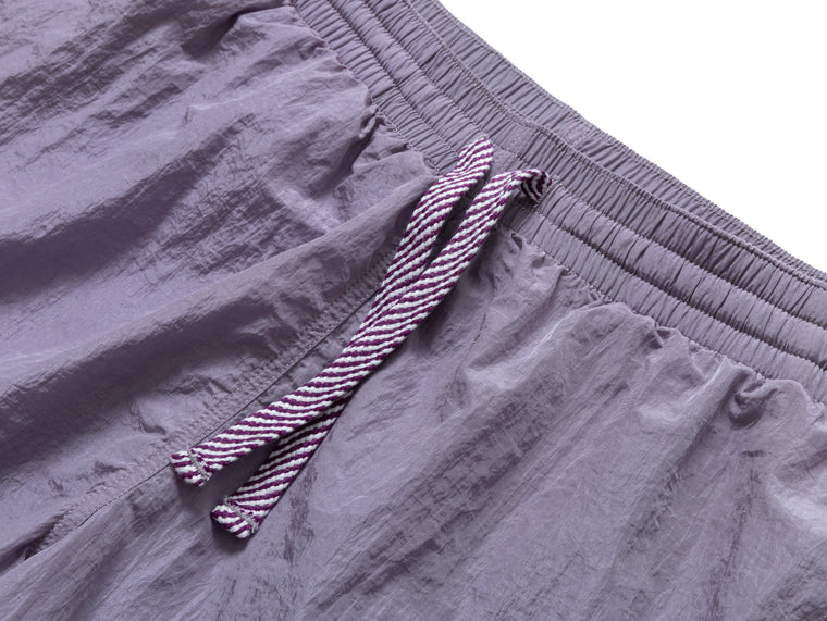 SCENE BY ICE FIRE METAL NYLON TRACK SHORTS-PURPLE