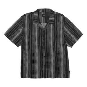 HUF SCRIPT STRIPE RESORT SHIRT-BLACK