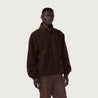 HONOR THE GIFT SCRIPT SHERPA PULLOVER-BROWN