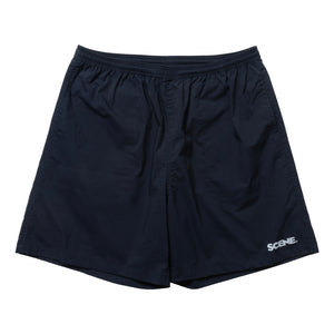 SCENE BY ICE FIRE STRETCH TECH SHORTS-NAVY
