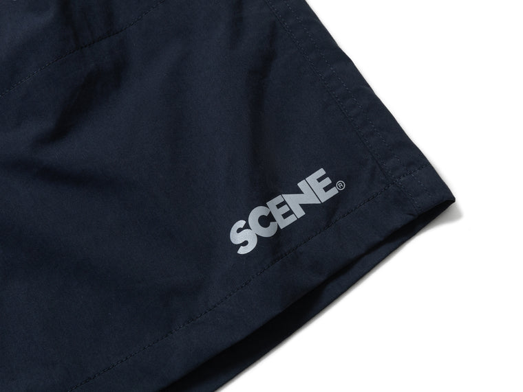 SCENE BY ICE FIRE STRETCH TECH SHORTS-NAVY