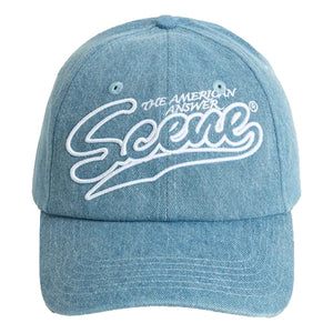 SCENE BY ICE FIRE SC_DENIM_CAP //-LIGHT BLUE