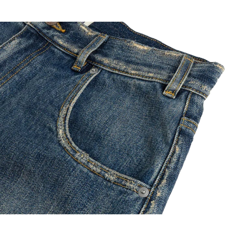 SCENE BY ICE FIRE SC_DENIM SHORT PANT C2 // -BLUE