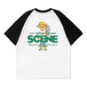 SCENE BY ICE FIRE X IVY BOY RIDE TEE-BLACK / WHITE
