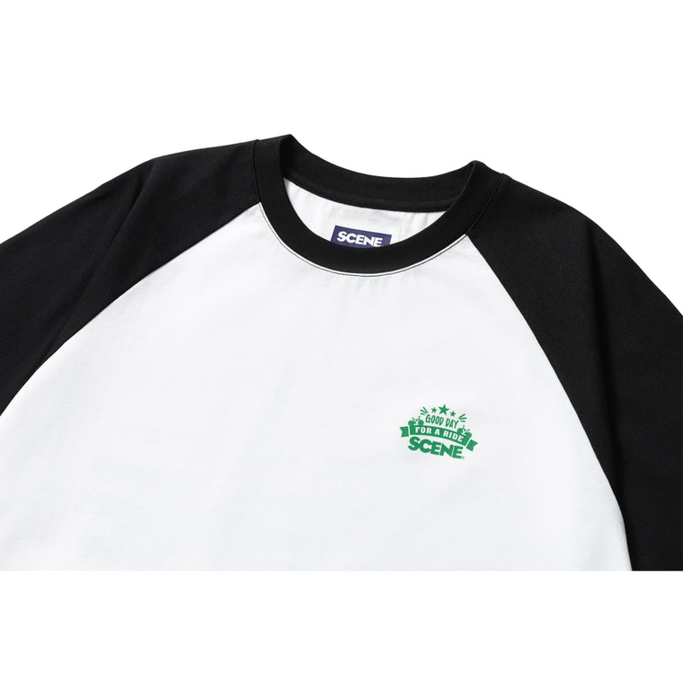 SCENE BY ICE FIRE X IVY BOY RIDE TEE-BLACK / WHITE