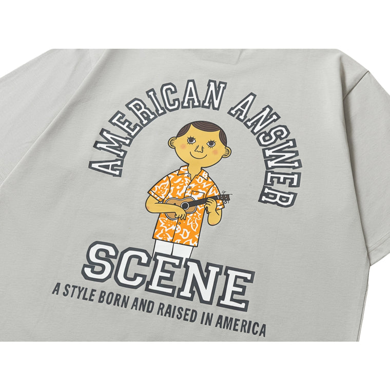 SCENE BY ICE FIRE X IVY BOY TAKE IVY TEE-GREY