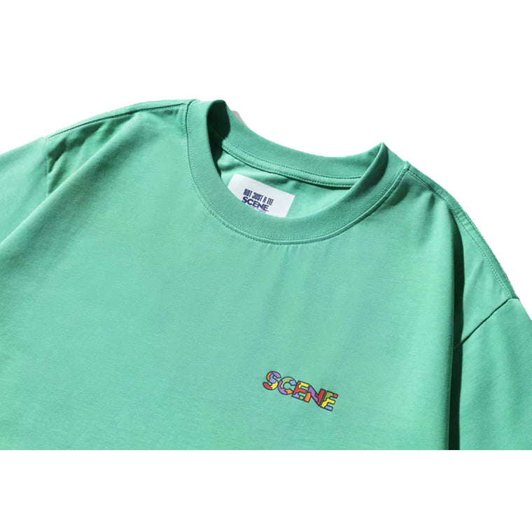 SCENE BY ICE FIRE x KAMA_LION ROCK TEE-GREEN