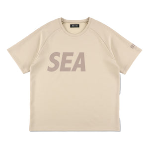 WIND AND SEA SEA DRY STRETCH RAGLAN TEE-BEIGE