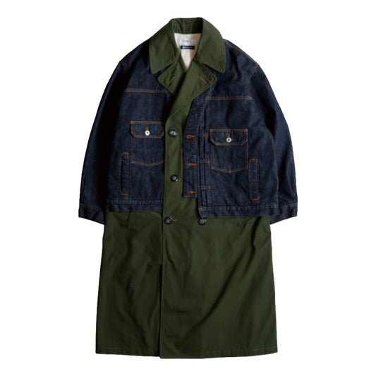 FUNDAMENTAL SECOND JACKET TRENCH COAT-KHAKI