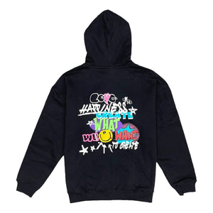 2ND CLOSET "SECOND LOVEZIP UP HOODIE-BLACK