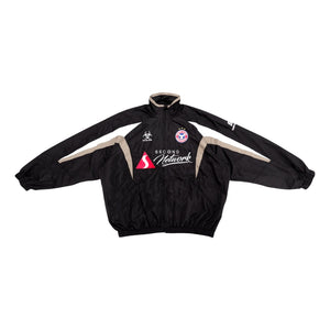2ND CLOSET "SECOND NETWORK" SOCCER TRACK JACKET-BLACK