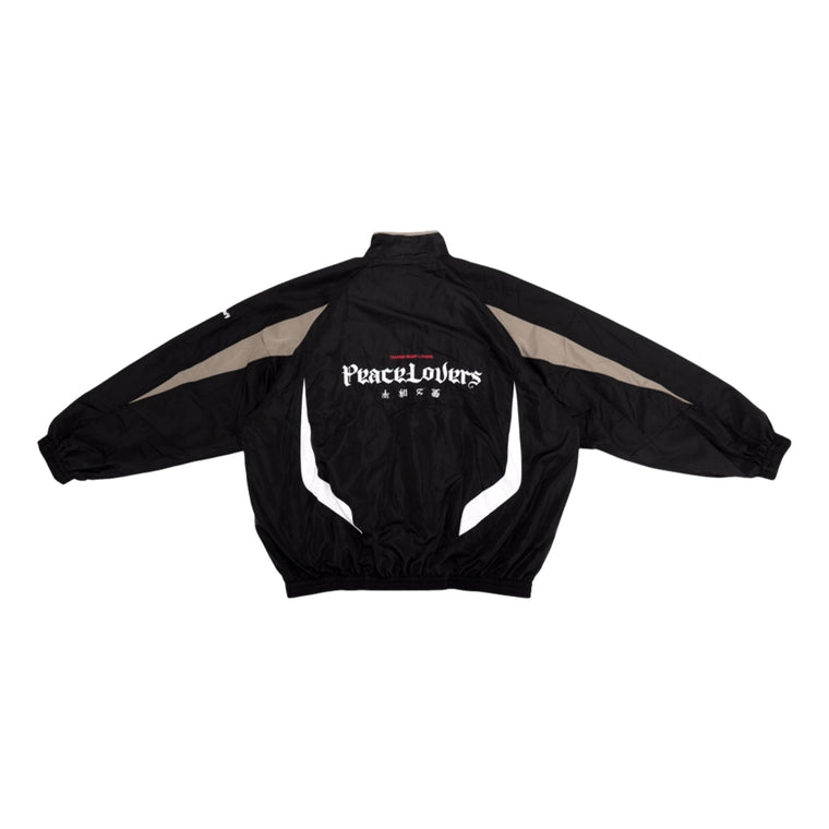2ND CLOSET "SECOND NETWORK" SOCCER TRACK JACKET-BLACK