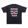 2ND CLOSET "SECOND RABBIT" IN THE TOWN GRAFFITI T-SHIRT-WASHED BLACK