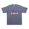 2ND CLOSET "SECOND RABBIT" IN THE TOWN GRAFFITI T-SHIRT-WASHED BLUE