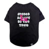 2ND CLOSET "SECOND RABBIT" PRINTED PET T-SHIRT-BLACK