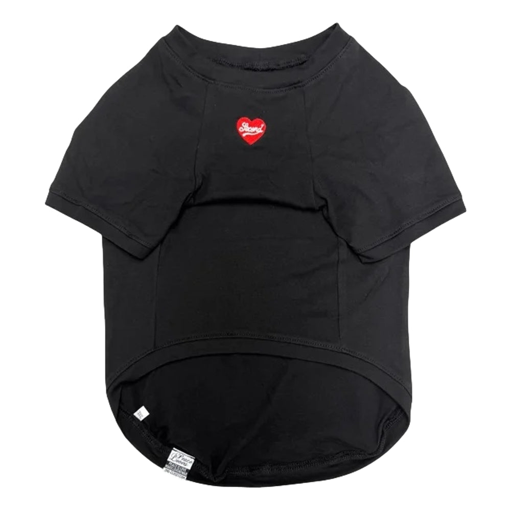 2ND CLOSET "SECOND RABBIT" PRINTED PET T-SHIRT-BLACK