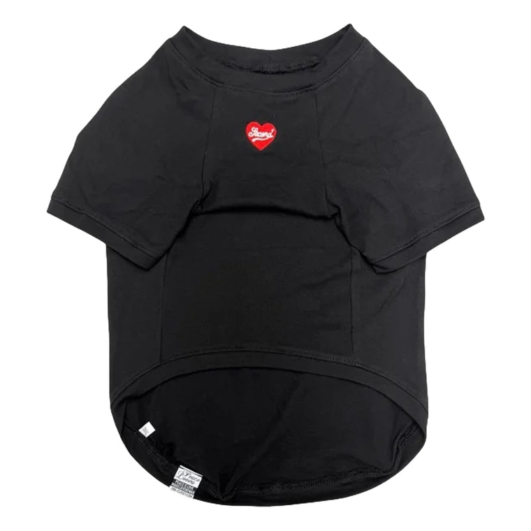 2ND CLOSET "SECOND RABBIT" PRINTED PET T-SHIRT-BLACK