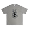 2ND CLOSET SECOND RABBIT WITH LOVE PRINTED T-SHIRT-GREY