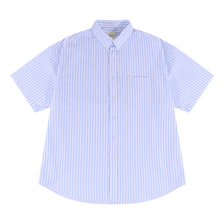 A[S]USL SEESUCKER STRIPES B/D SHIRT-BLUE STRIPES