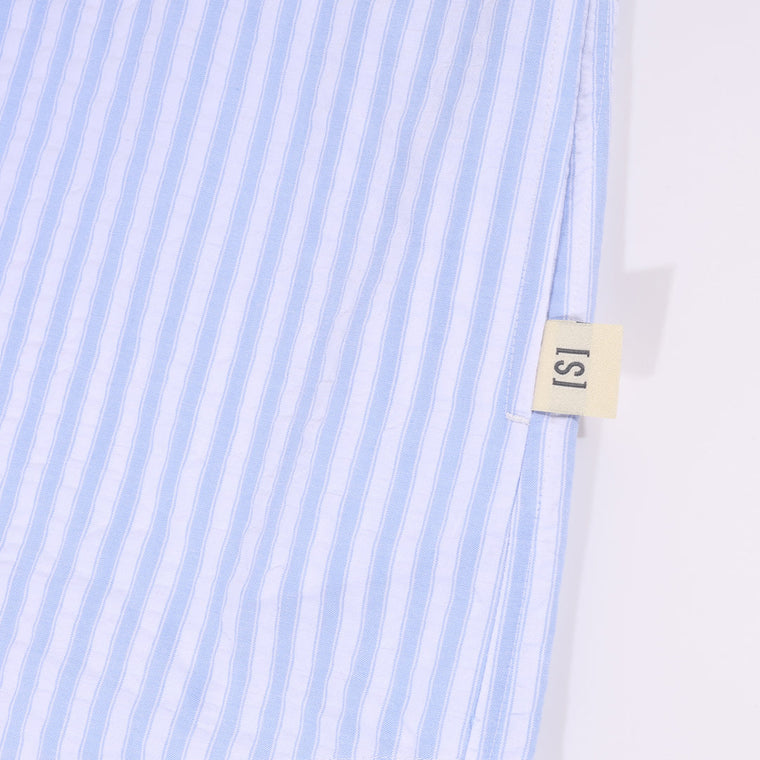 A[S]USL SEESUCKER STRIPES B/D SHIRT-BLUE STRIPES