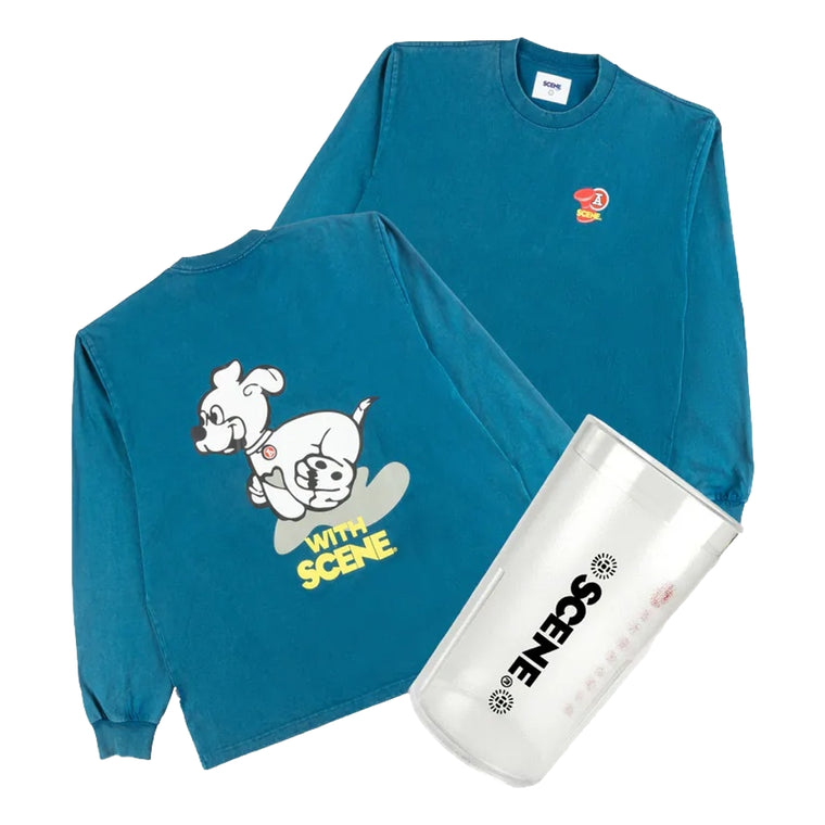 SCENE BY ICE FIRE SET B -  DOG 361 + TUMBLER CUP-NAVY