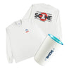 SCENE BY ICE FIRE SET C - RED A LOGO TEE + DOUBLE WALL CUP-LIGHT GREY