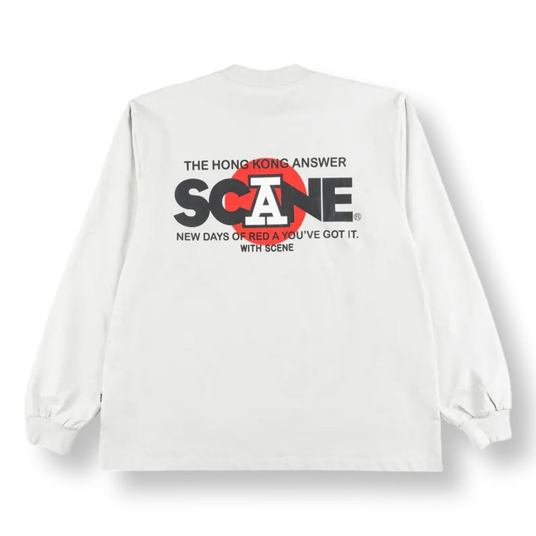 SCENE BY ICE FIRE SET C - RED A LOGO TEE + DOUBLE WALL CUP-LIGHT GREY