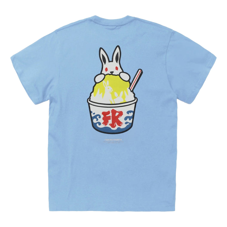 #FR2 SHAVED ICE RABBIT T-SHIRT-BLUE