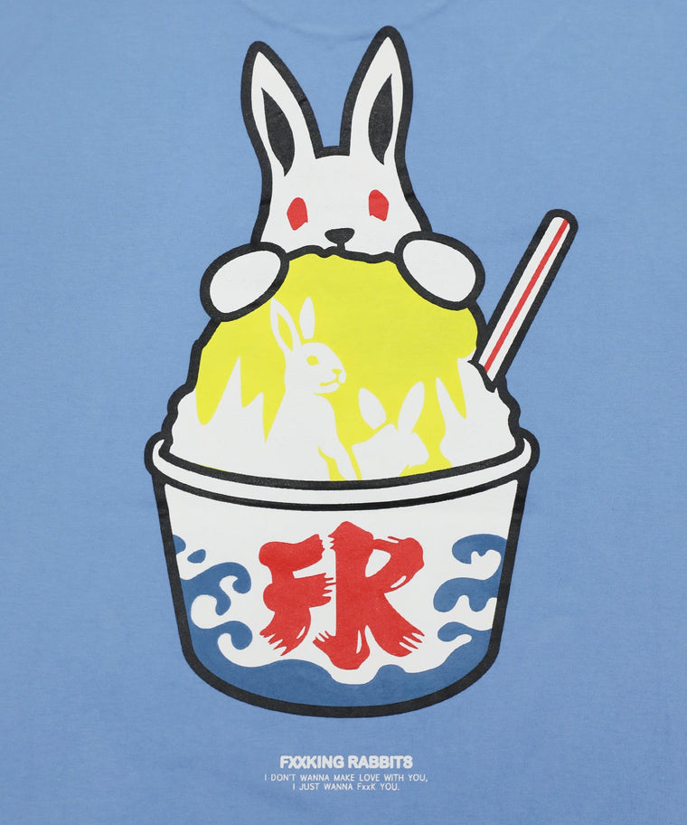 #FR2 SHAVED ICE RABBIT T-SHIRT-BLUE