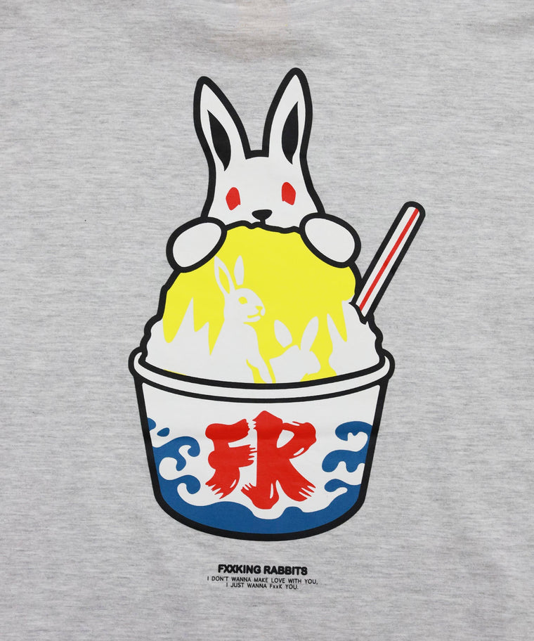 #FR2 SHAVED ICE RABBIT T-SHIRT-GREY