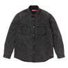 SUPREME SHEARLING LINED DENIM WORK SHIRT-BLACK