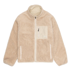 STUSSY SHERPA REVERSIBLE JACKET-NATURAL