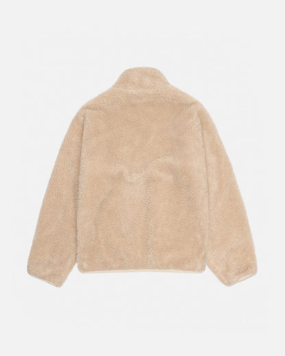 STUSSY SHERPA REVERSIBLE JACKET-NATURAL