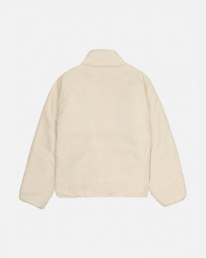 STUSSY SHERPA REVERSIBLE JACKET-NATURAL