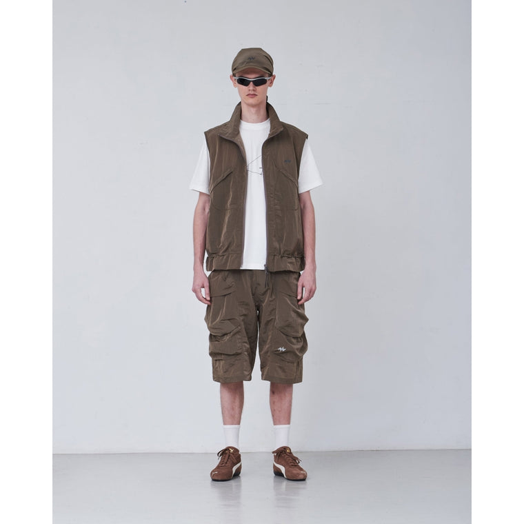 NINE POINT NINE SHOCK WAVE 3D POCKET VEST-METALLIC IRON