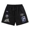 SCENE BY ICE FIRE SHORT PANTS (EMB) LOGO-BLACK