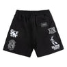 SCENE BY ICE FIRE SHORT PANTS (EMB) LOGO-BLACK