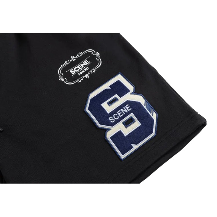 SCENE BY ICE FIRE SHORT PANTS (EMB) LOGO-BLACK