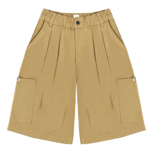 A[S]USL SIDE POCKETS BALLOON SHORTS-BEIGE