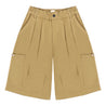 A[S]USL SIDE POCKETS BALLOON SHORTS-BEIGE