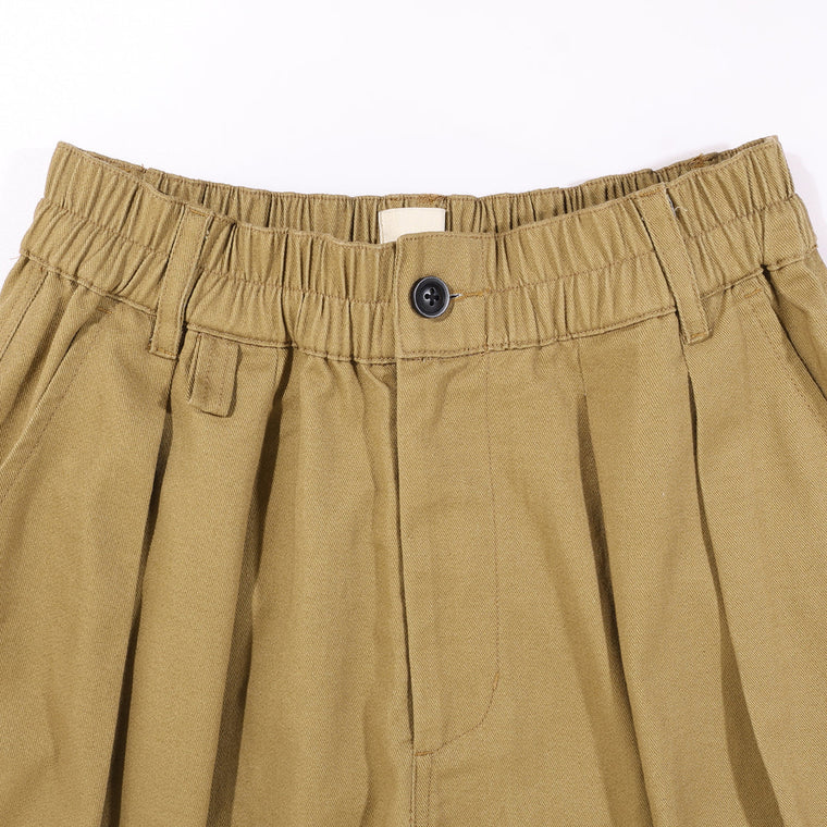 A[S]USL SIDE POCKETS BALLOON SHORTS-BEIGE