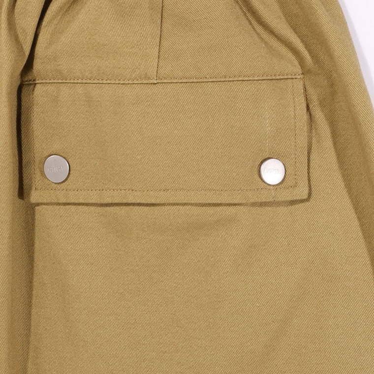 A[S]USL SIDE POCKETS BALLOON SHORTS-BEIGE