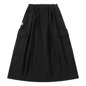 A[S]USL SIGNATURE CARGO BALLOON SKIRT-BLACK