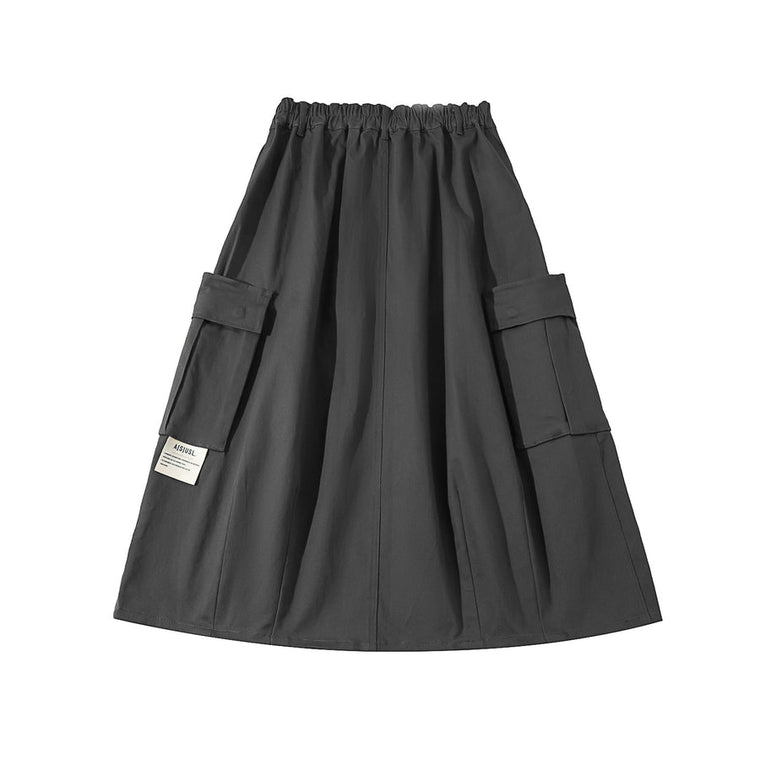 A[S]USL SIGNATURE CARGO BALLOON SKIRT-CHARCOAL