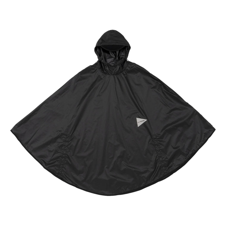 AND WANDER SIL PONCHO-CHARCOAL