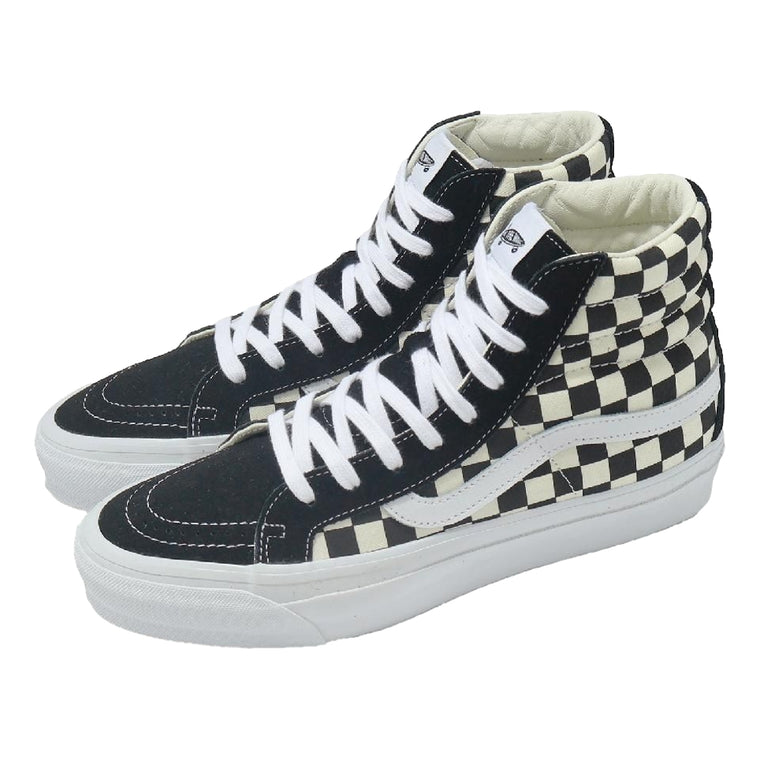 VANS SK8-HI REISSUE 38-LX CHECKERBOARD BLACK/OFF WHITE