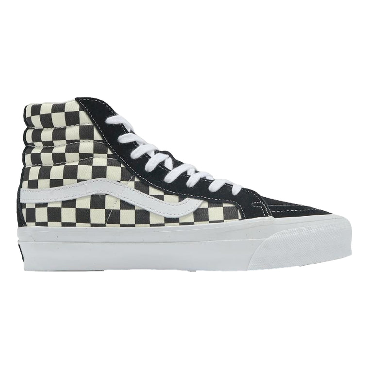 VANS SK8-HI REISSUE 38-LX CHECKERBOARD BLACK/OFF WHITE
