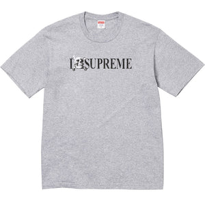 SUPREME SKULL TEE-HEATHER GREY
