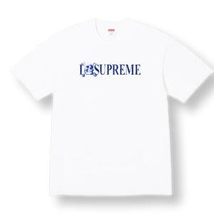 SUPREME SKULL TEE-WHITE